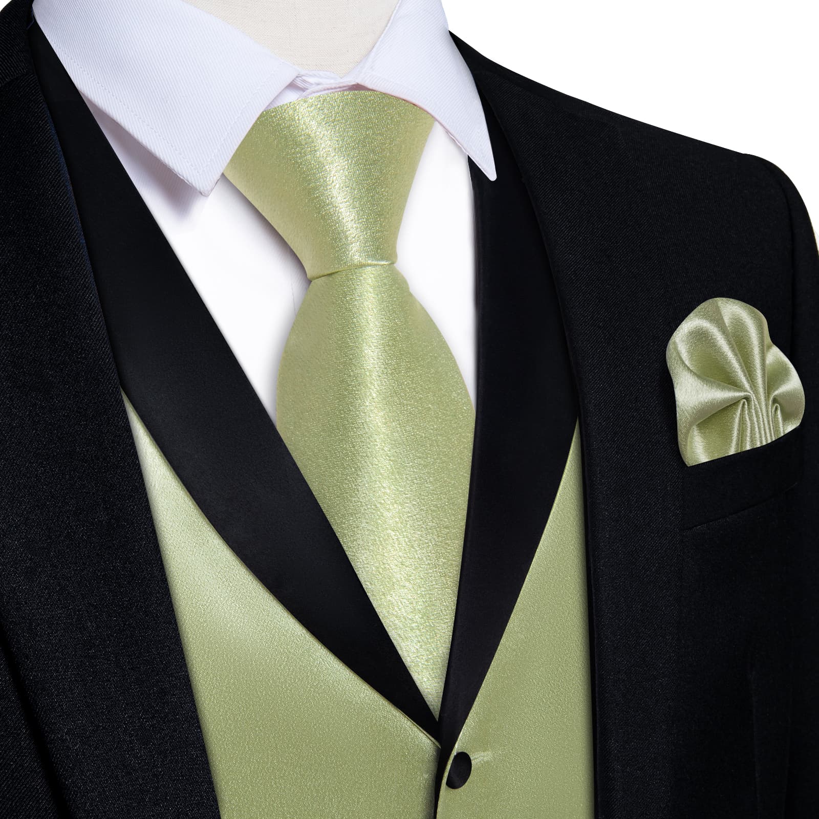 GentCrest Green Solid Vest Set - Image 1