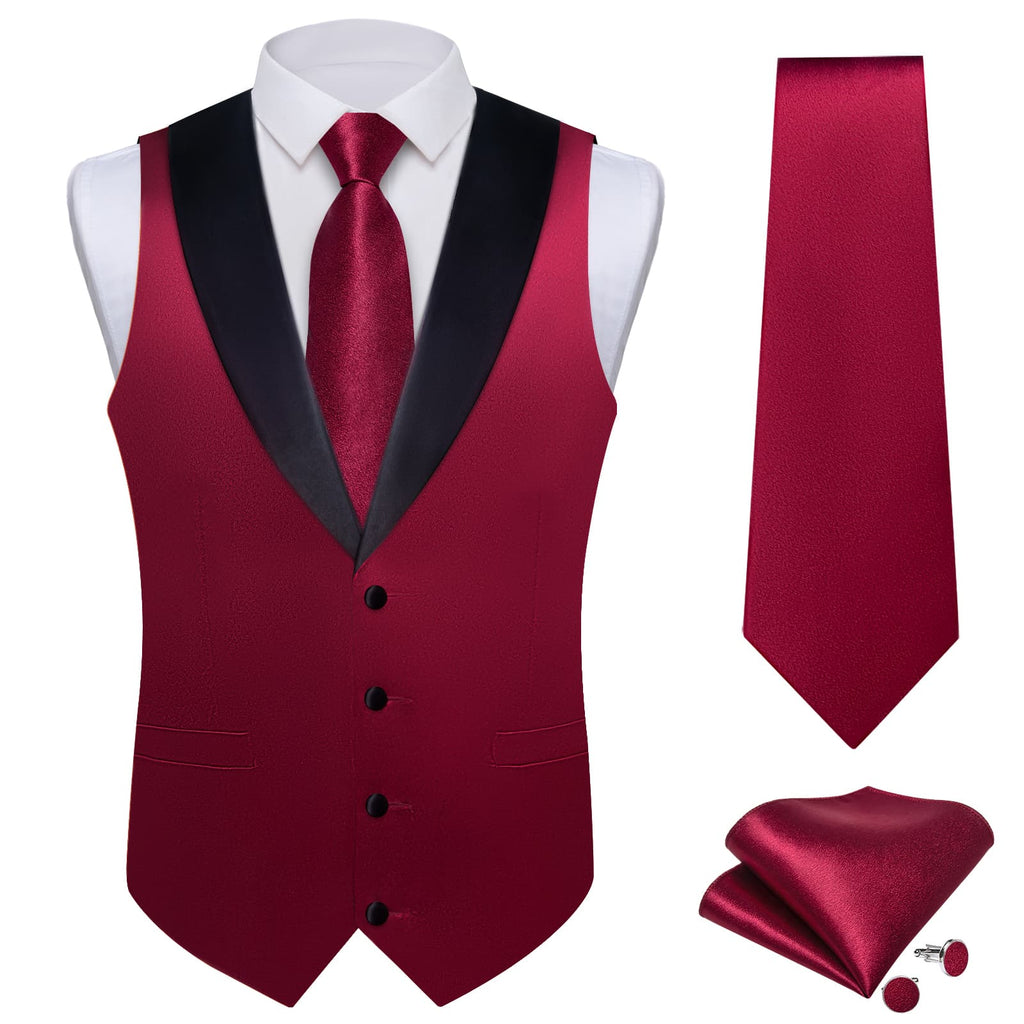 GentCrest Red Solid Vest Set - Image 3