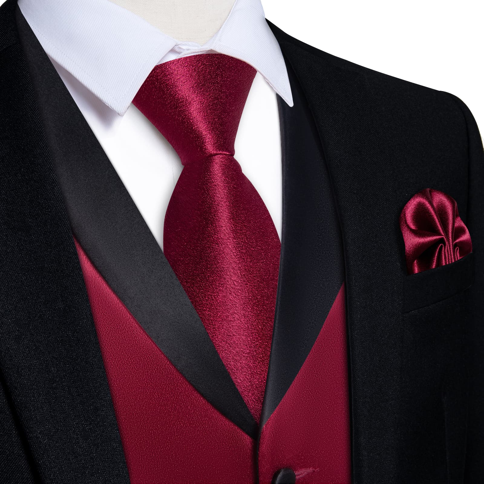 GentCrest Red Solid Vest Set - Image 1