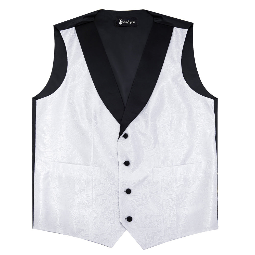 GentCrest White Paisley Vest Set - Image 6