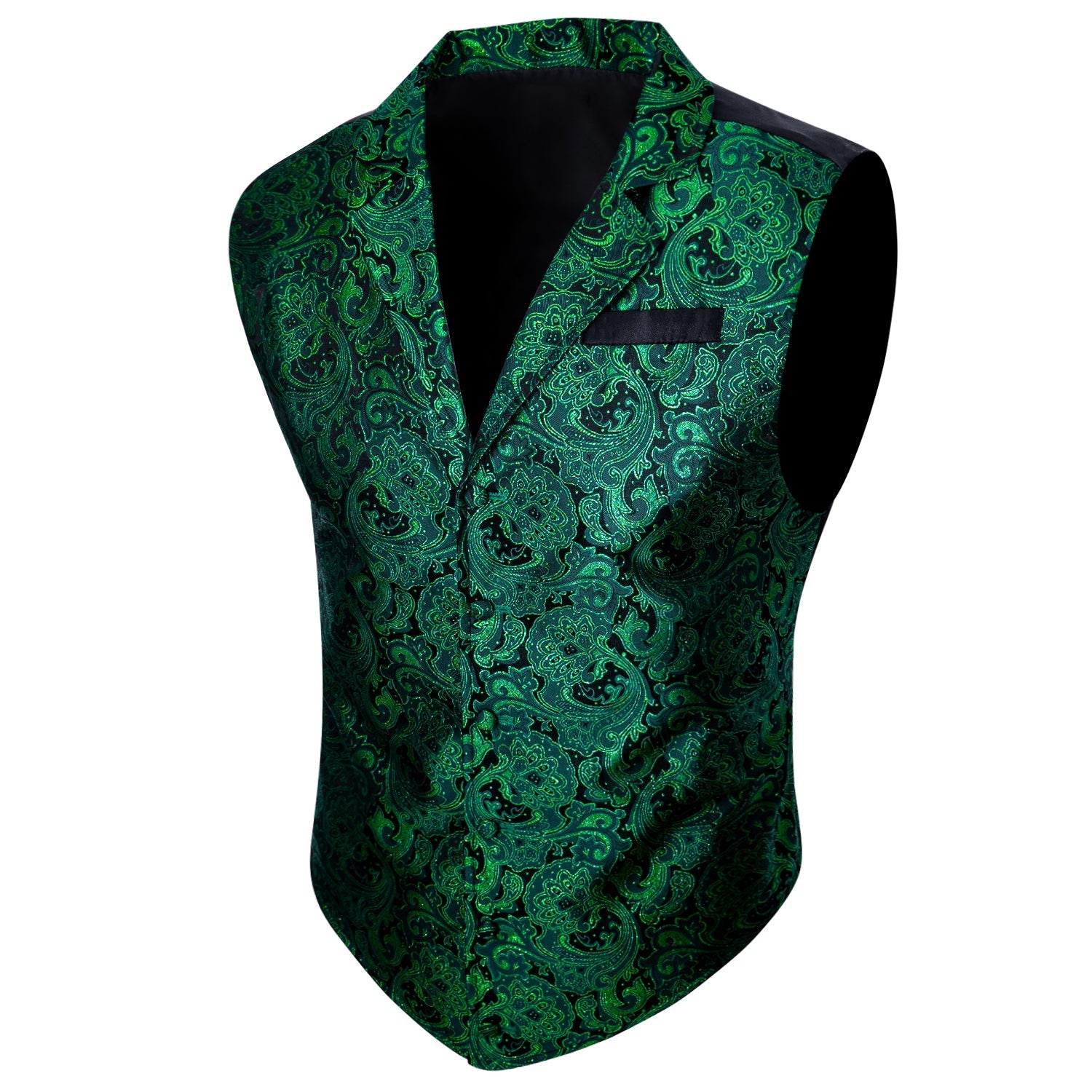 GentCrest Green Paisley Vest Set - Image 1