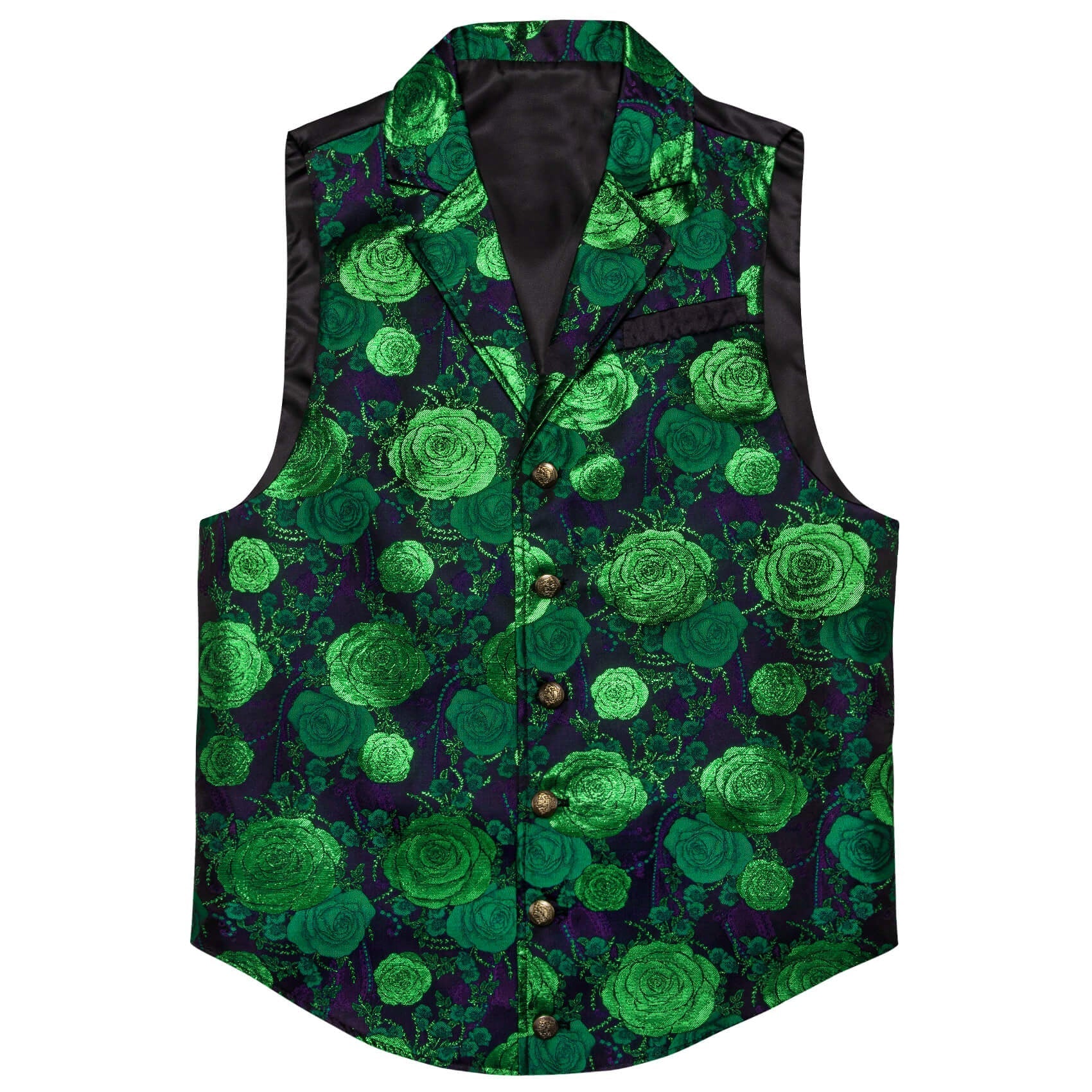 GentCrest Green Floral Vest Set - Image 3