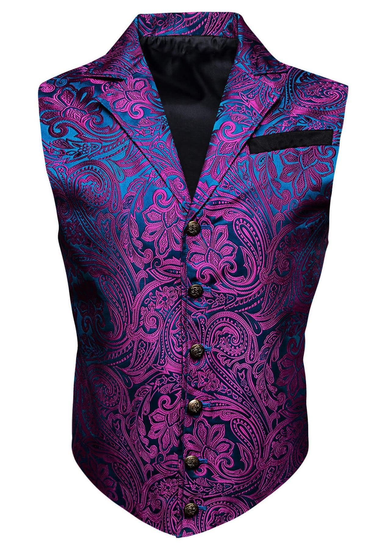 GentCrest Blue Paisley Vest Set - Image 1