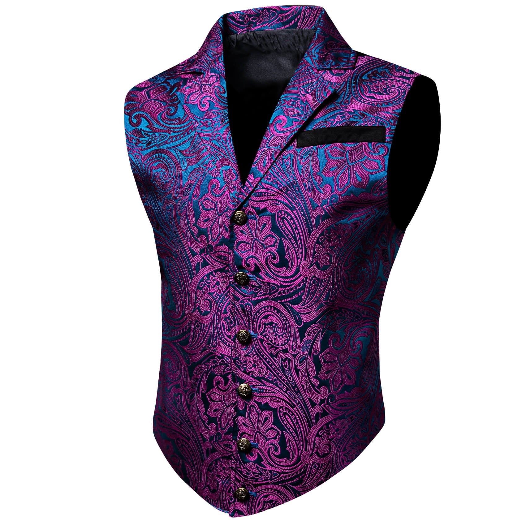 GentCrest Blue Paisley Vest Set - Image 2