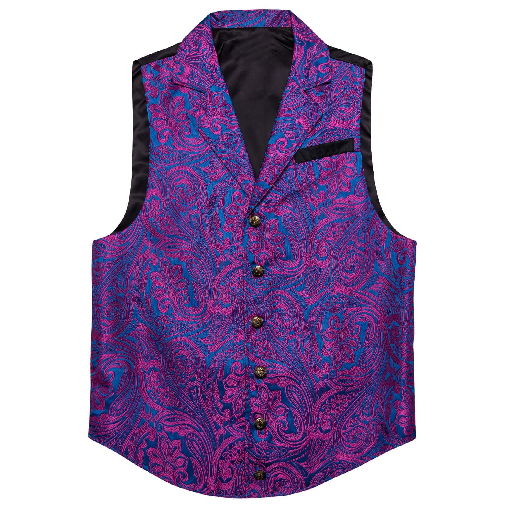 GentCrest Blue Paisley Vest Set - Image 3