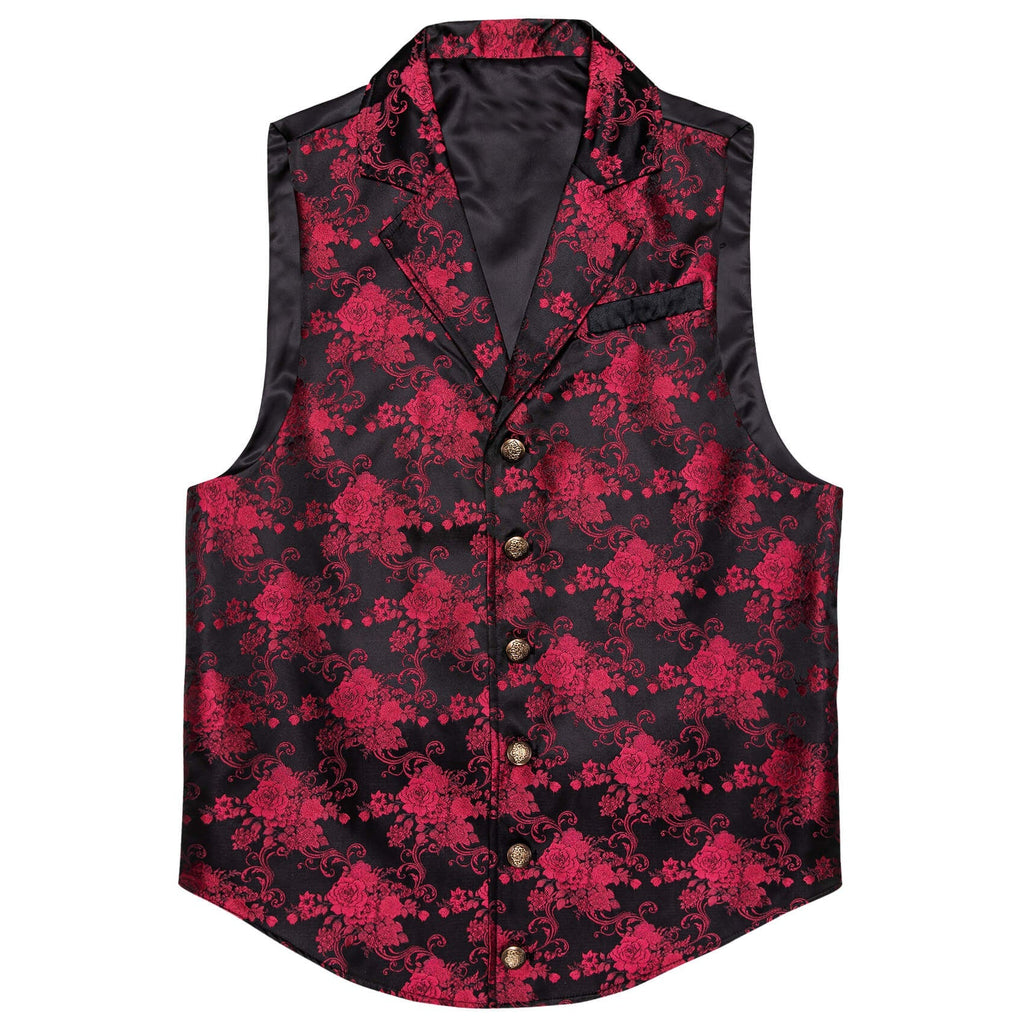 GentCrest Black Floral Vest Set - Image 3
