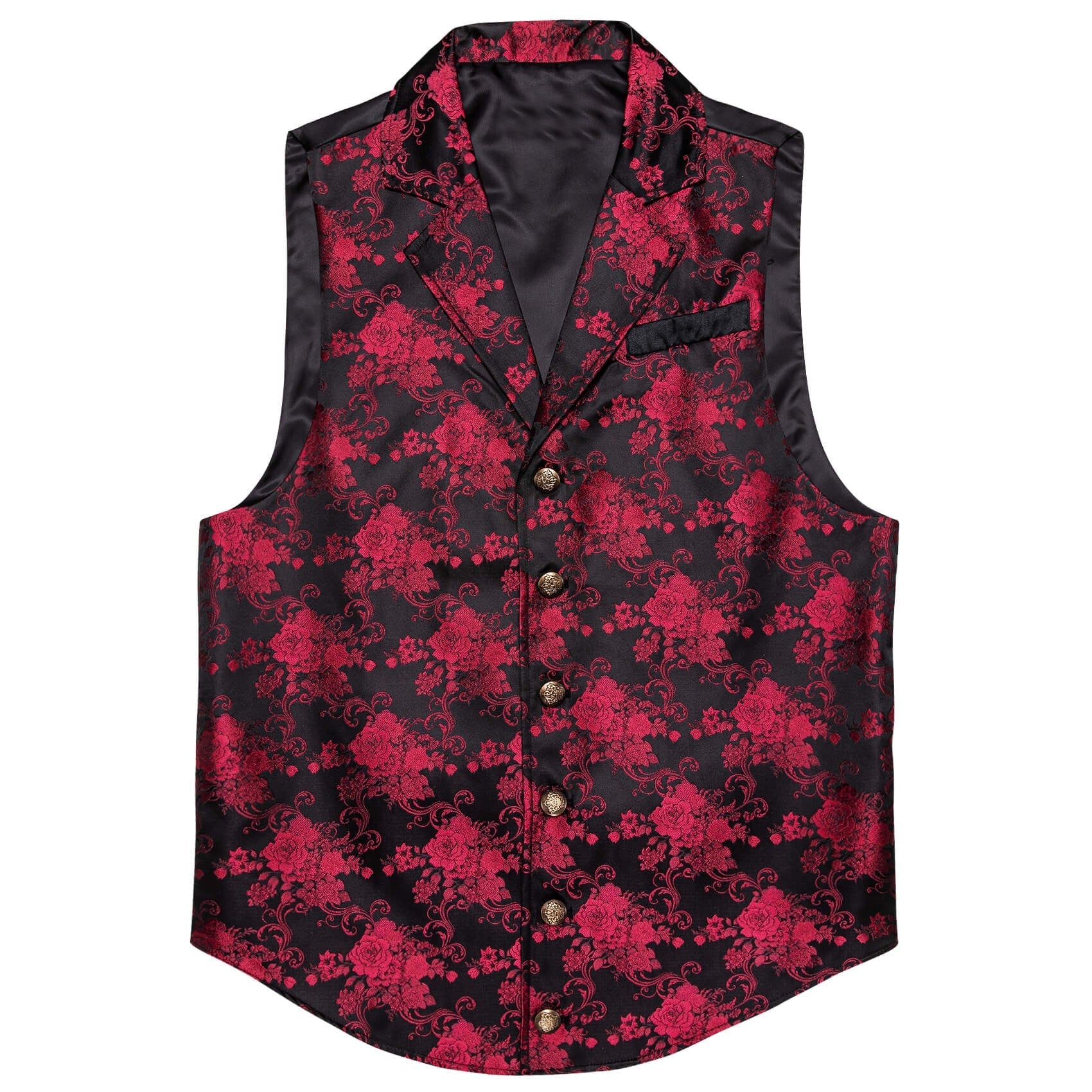 GentCrest Black Floral Vest Set - Image 3