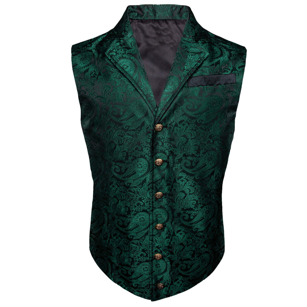 GentCrest Green Paisley Vest Set - Image 1