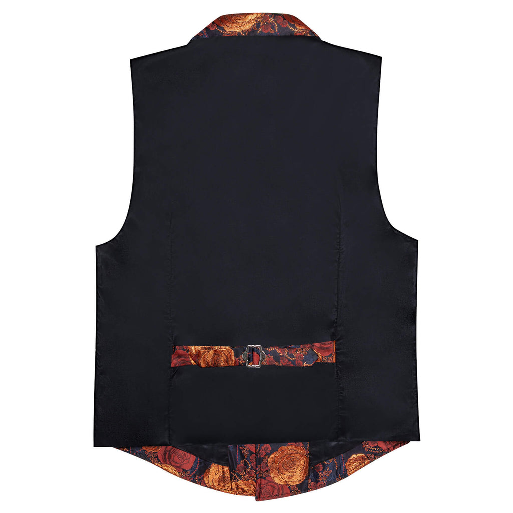 GentCrest Orange Floral Vest Set - Image 4