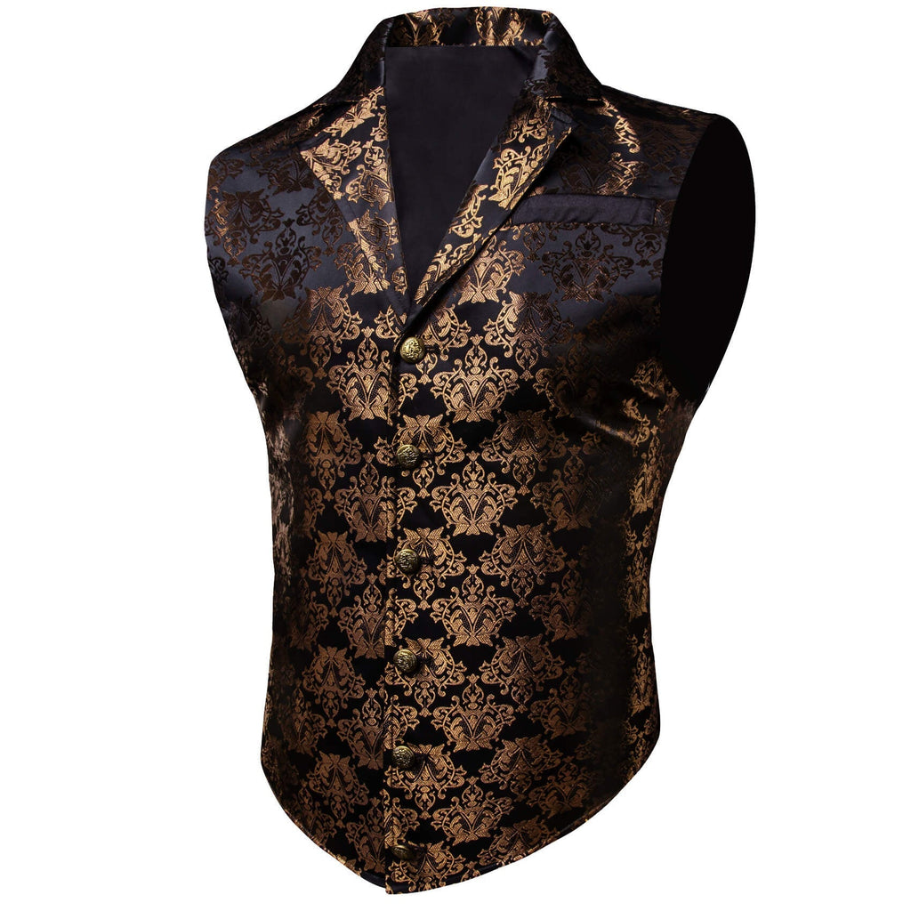 GentCrest Black Floral Vest Set - Image 2
