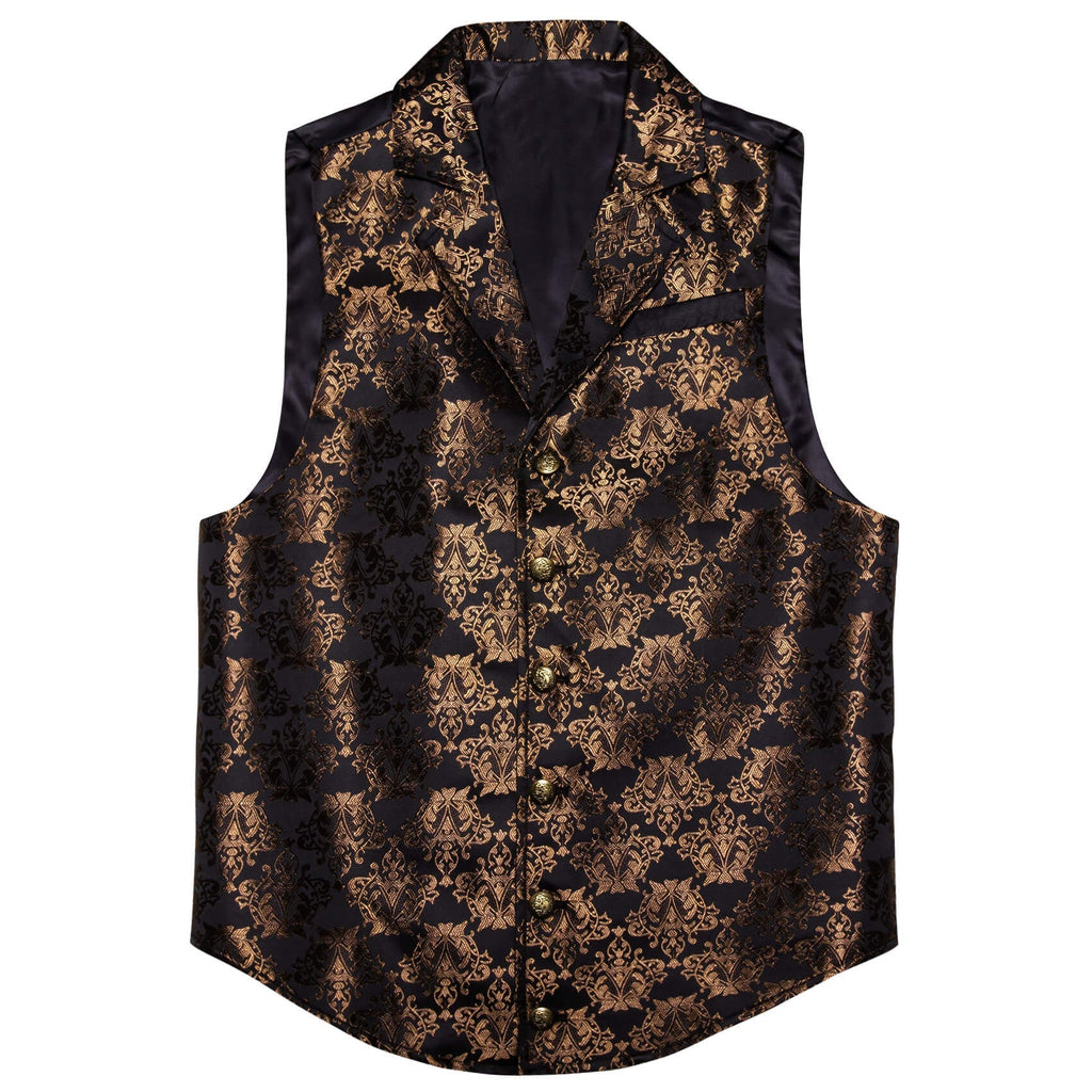 GentCrest Black Floral Vest Set - Image 3