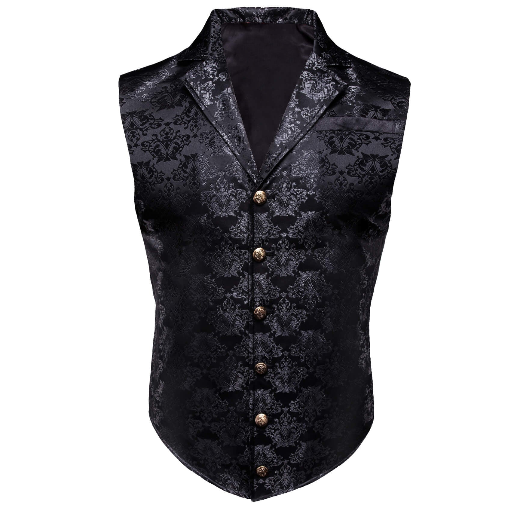 GentCrest Black Floral Vest Set - Image 1