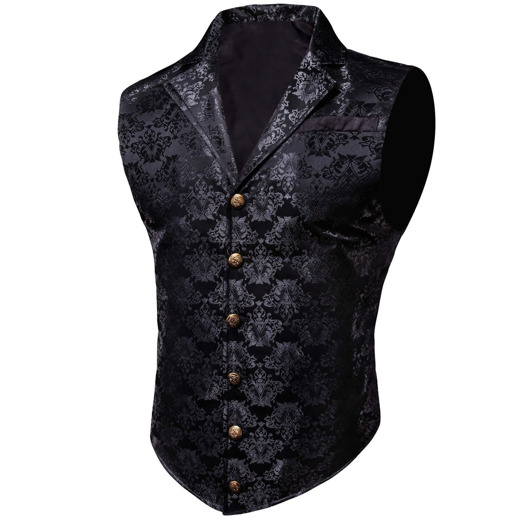 GentCrest Black Floral Vest Set - Image 2