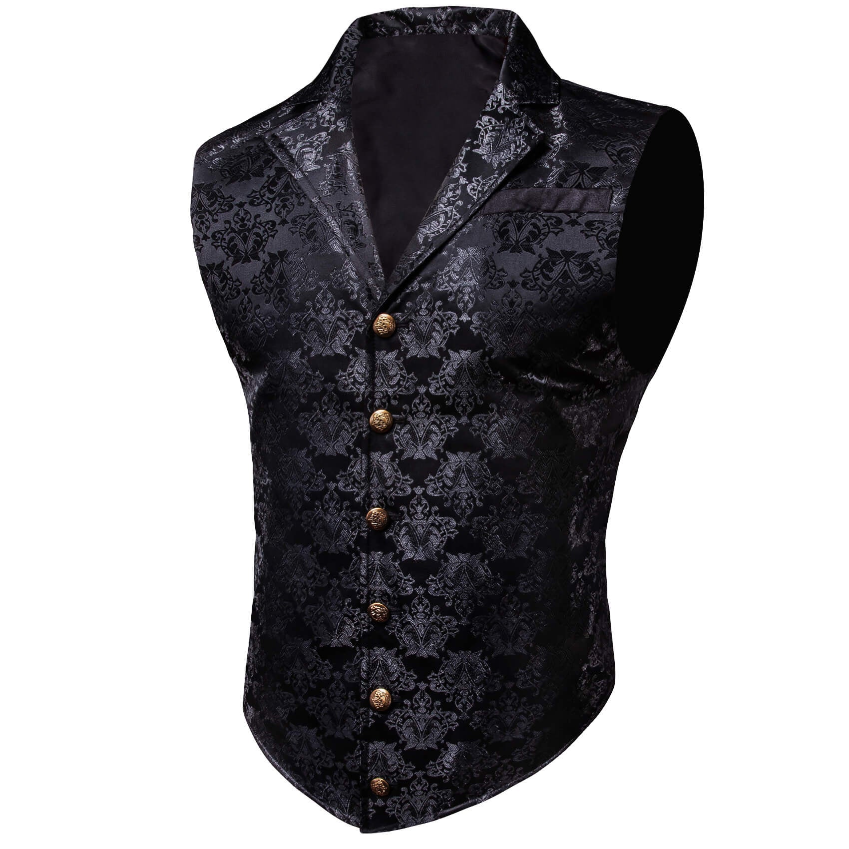 GentCrest Black Floral Vest Set - Image 2