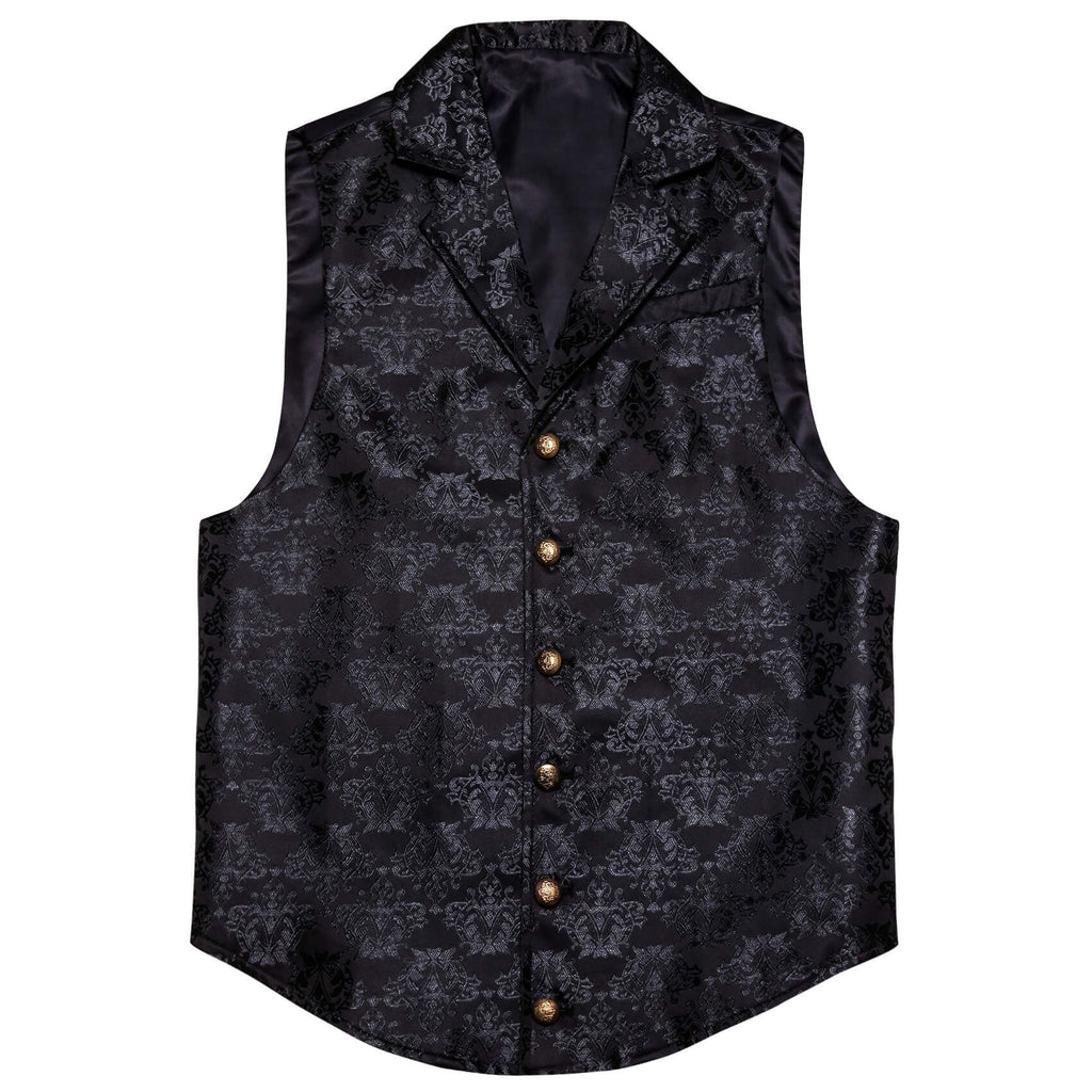 GentCrest Black Floral Vest Set - Image 3