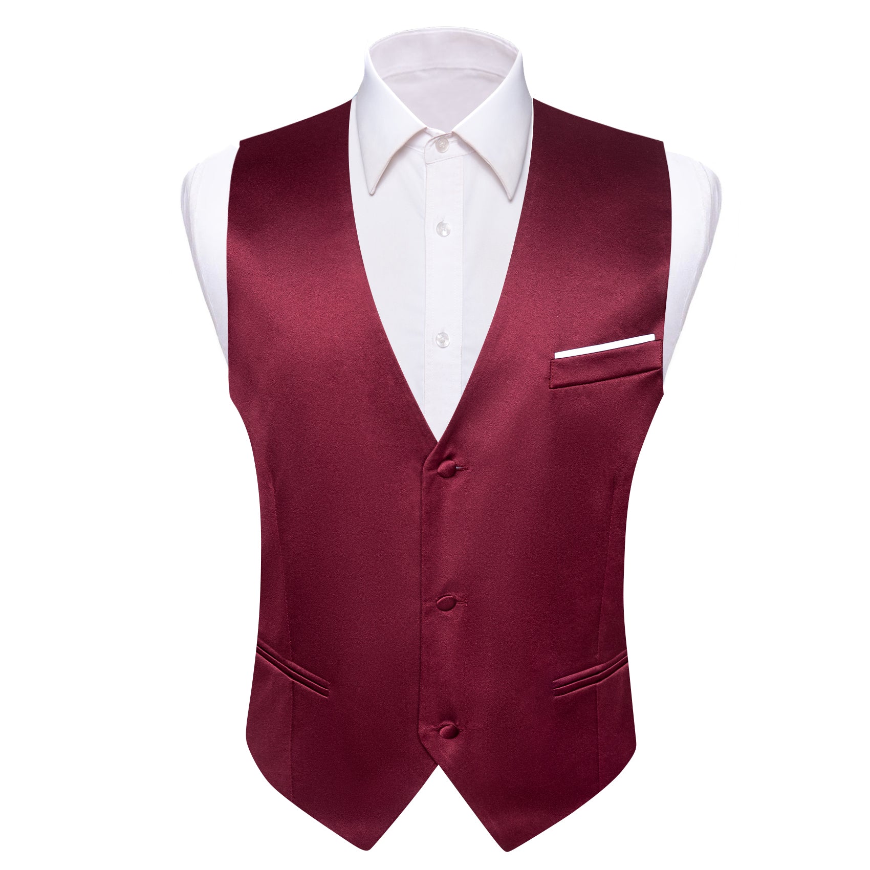 GentCrest Red Solid Vest - Image 1