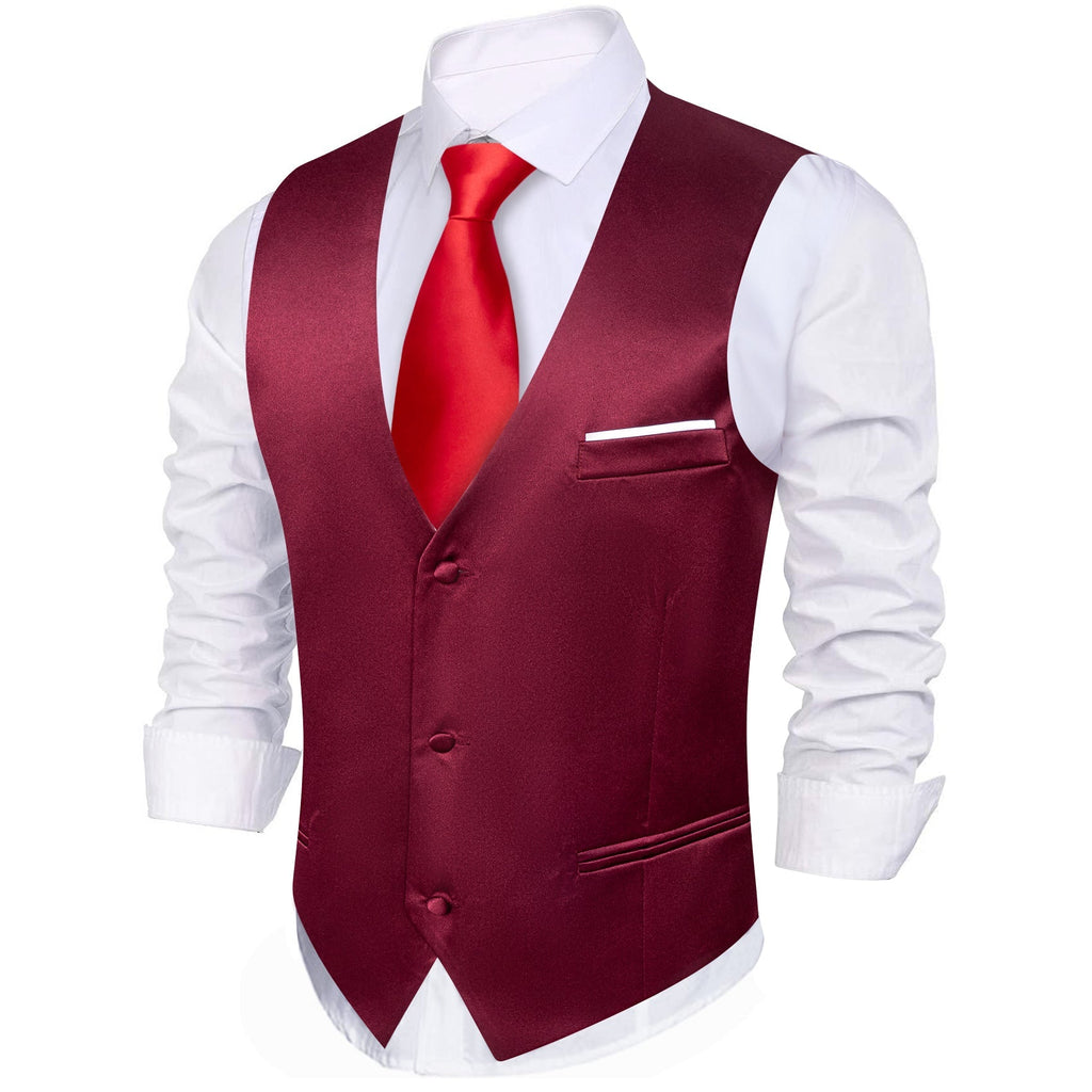 GentCrest Red Solid Vest - Image 4