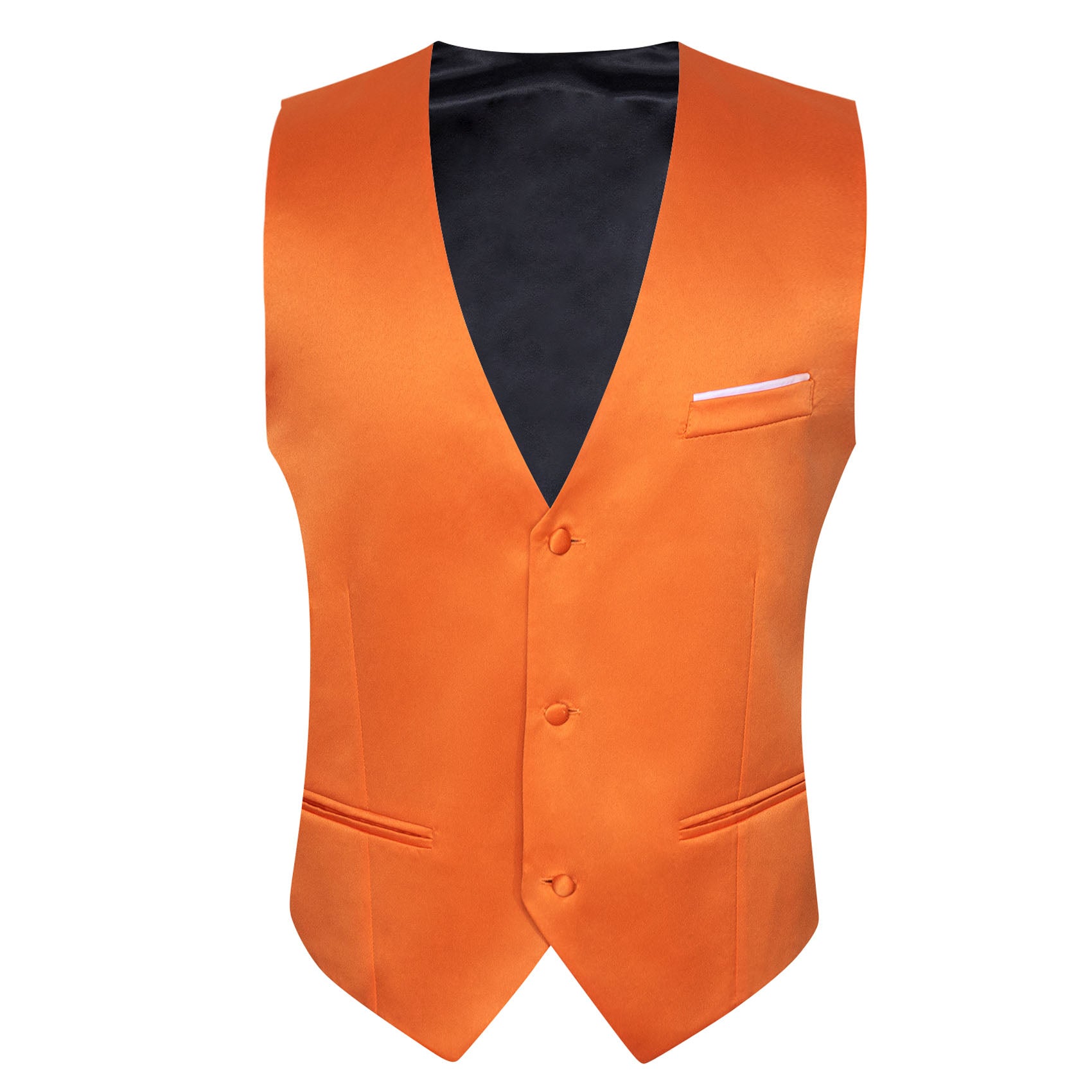 GentCrest Orange Solid Vest - Image 3