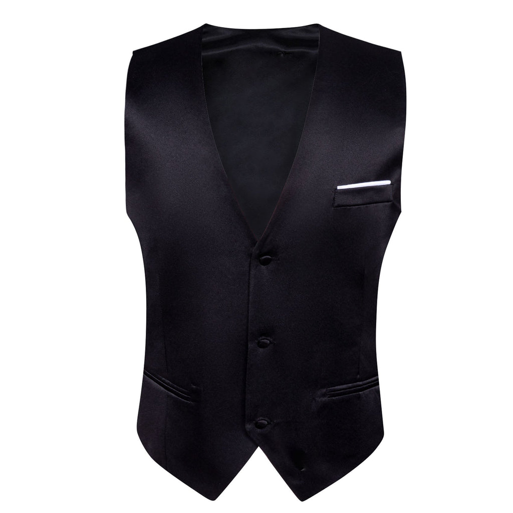 GentCrest Black Solid Vest - Image 3