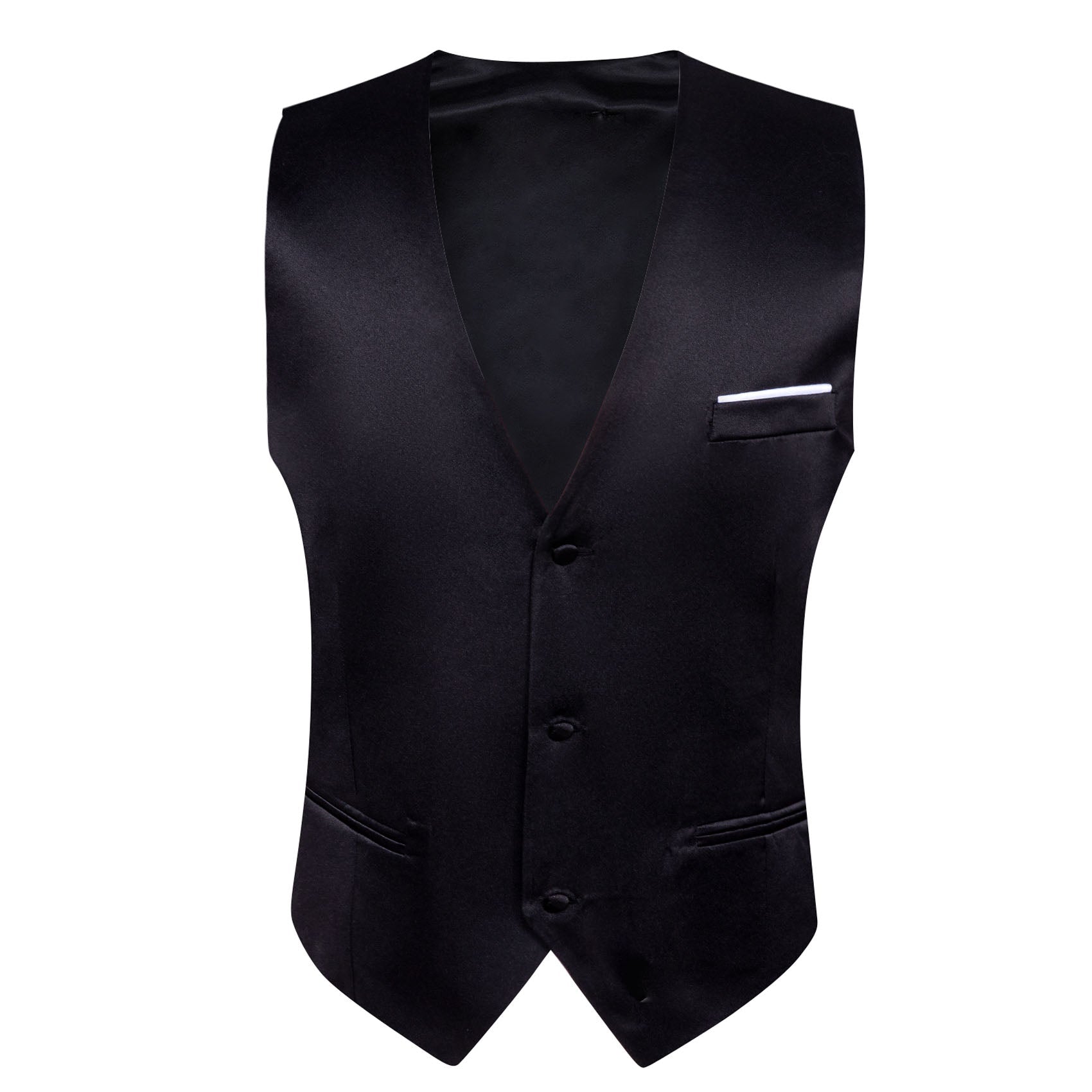 GentCrest Black Solid Vest - Image 3