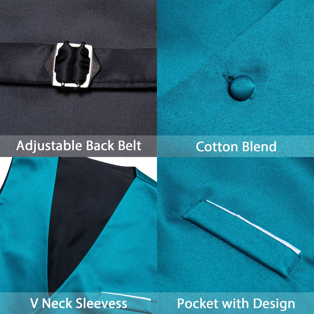 GentCrest Blue Solid Vest - Image 5
