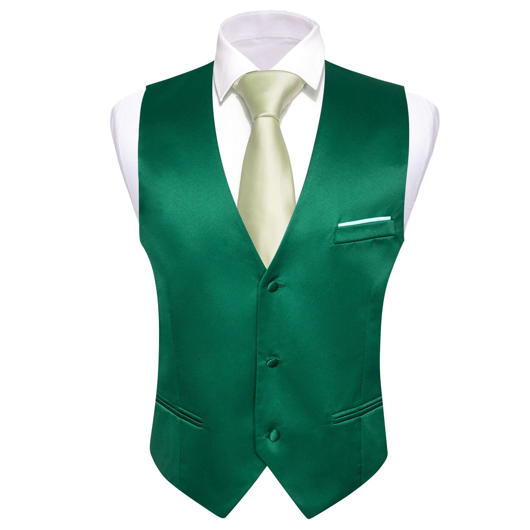 GentCrest Green Solid Vest - Image 3