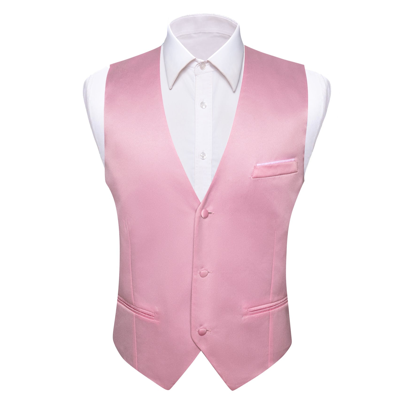 GentCrest Pink Solid Vest - Image 1