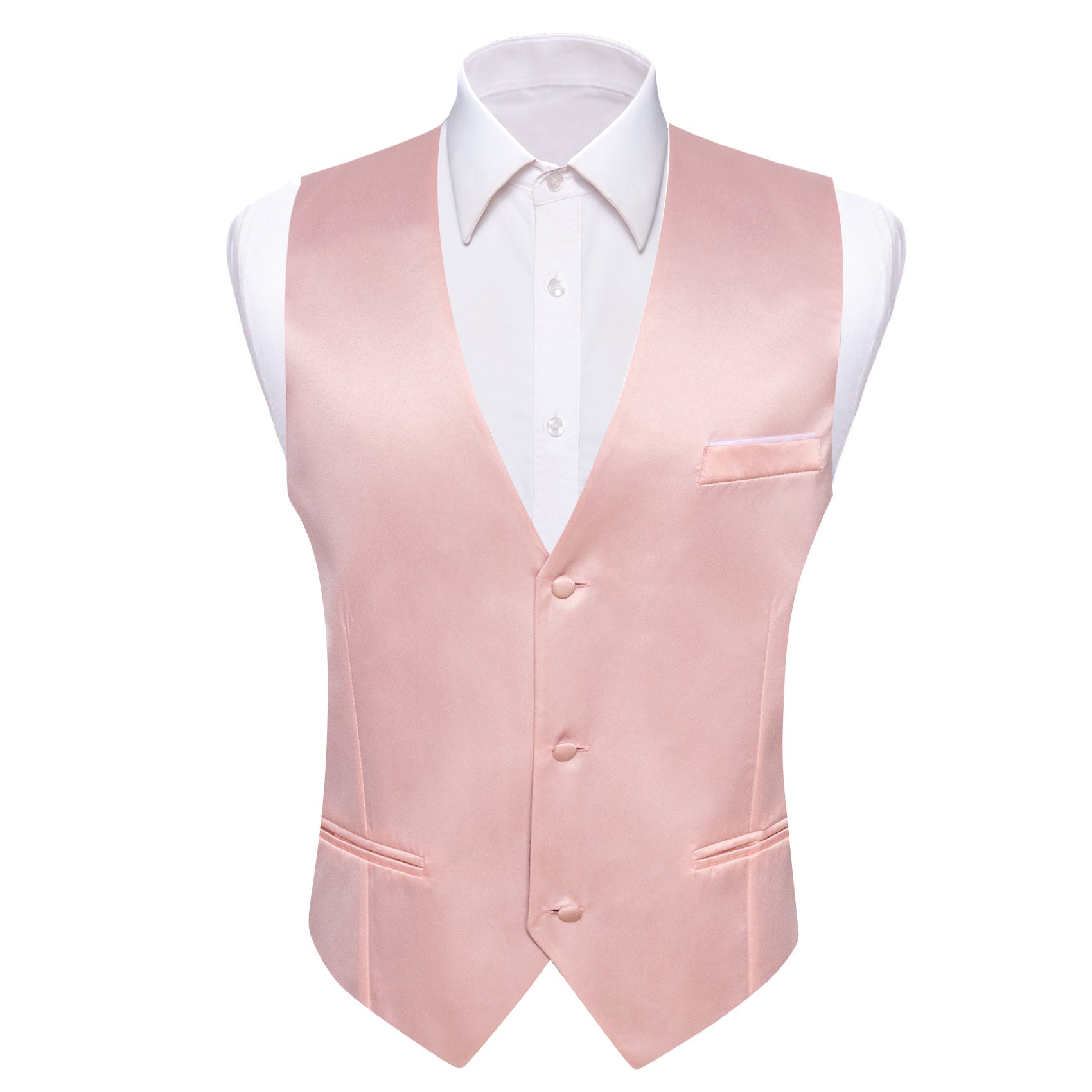 GentCrest Pink Solid Vest - Image 1