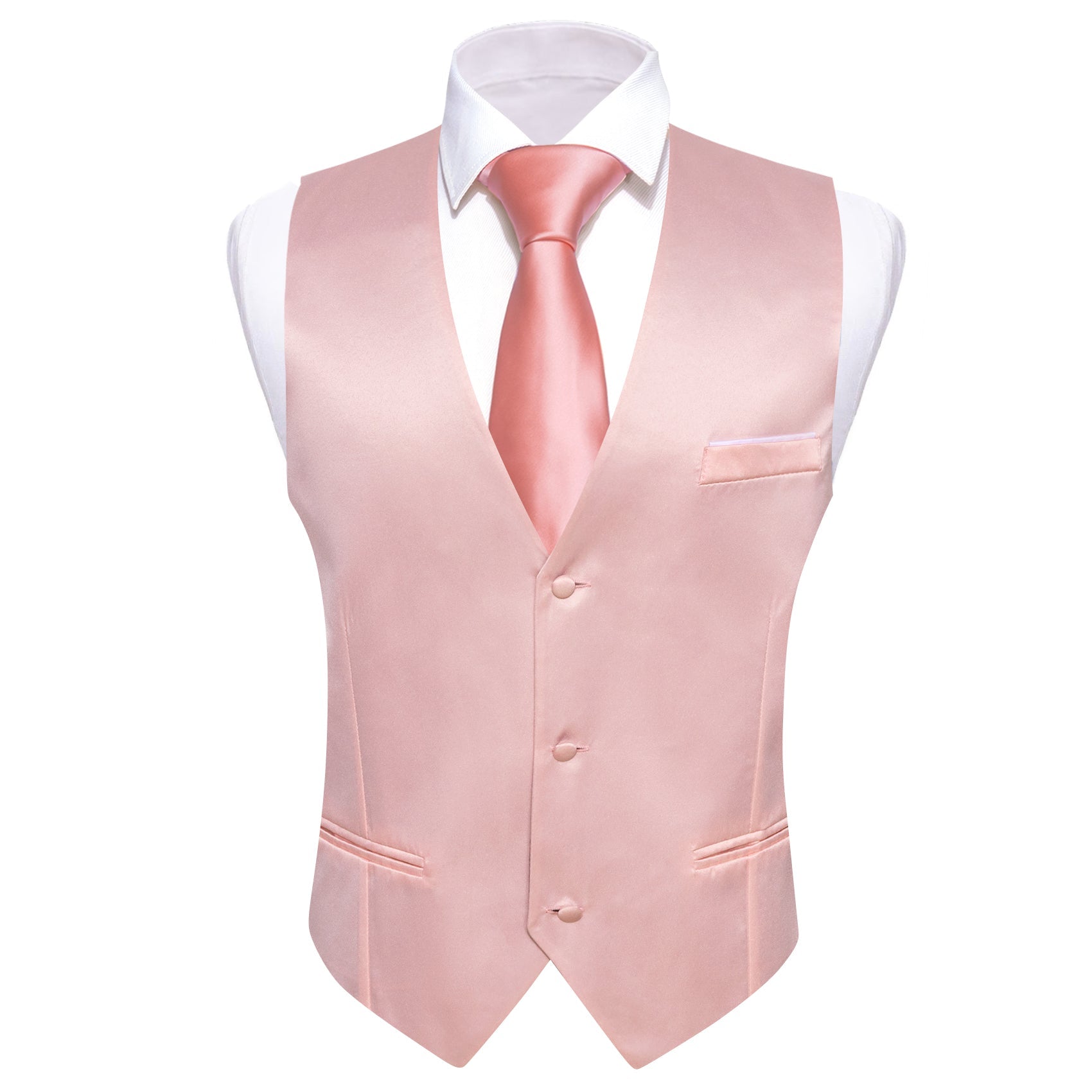 GentCrest Pink Solid Vest - Image 4