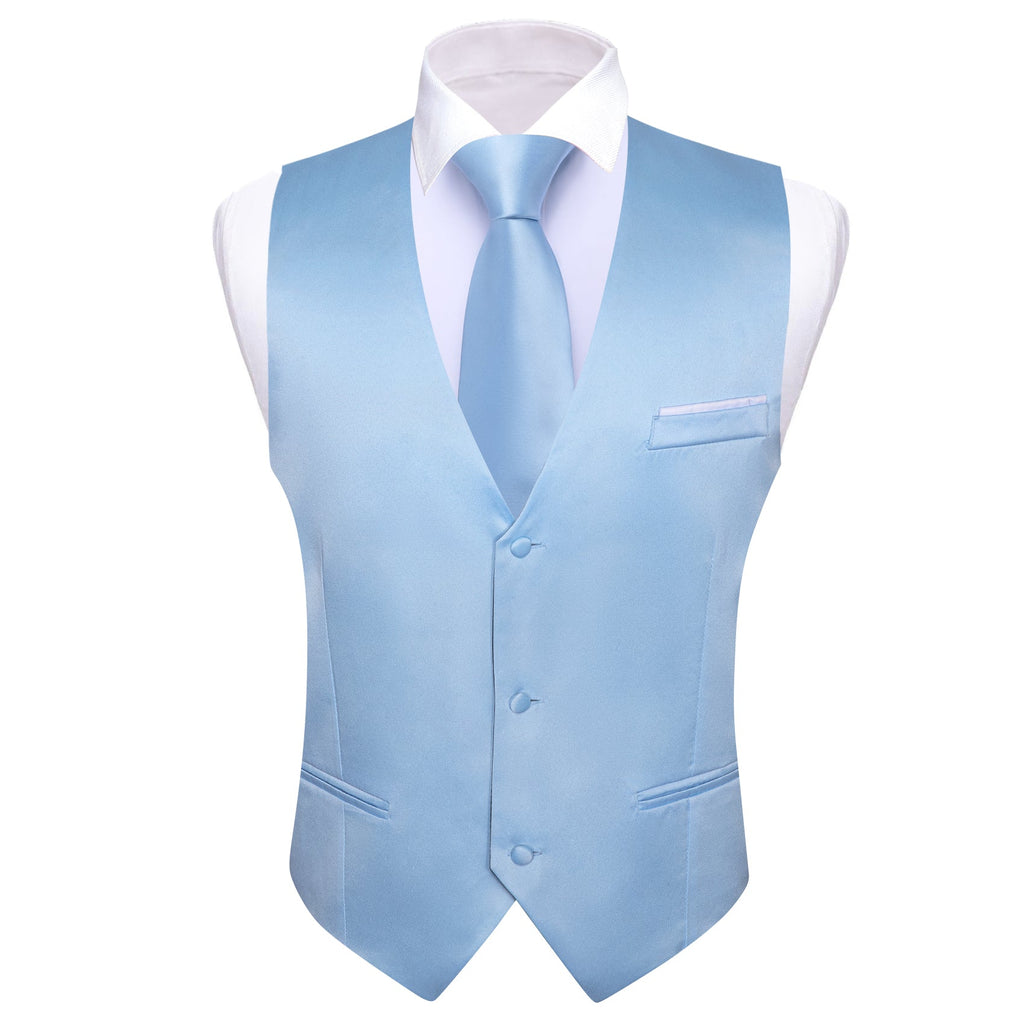 GentCrest Blue Solid Vest - Image 2