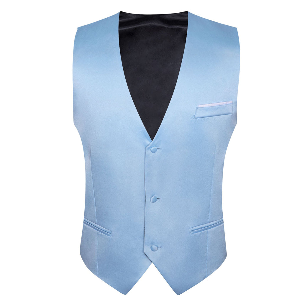 GentCrest Blue Solid Vest - Image 4