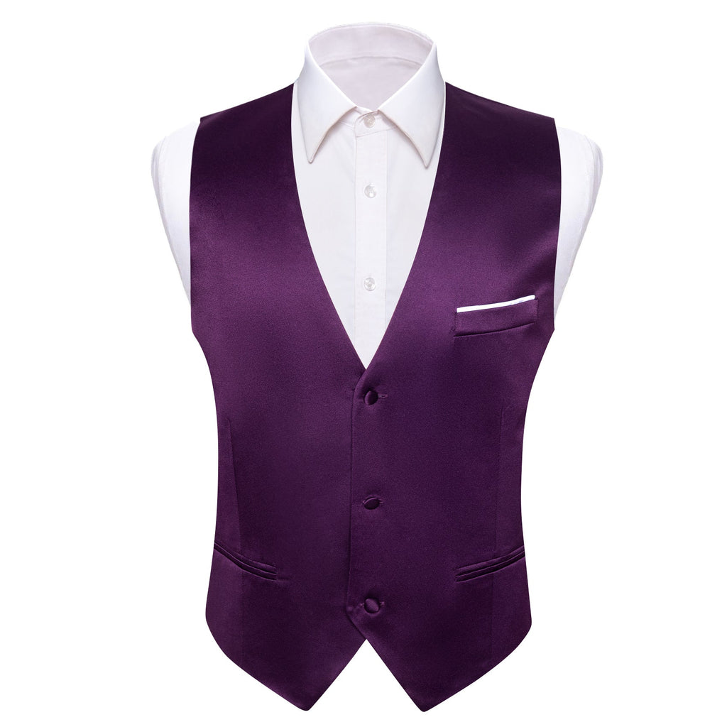 GentCrest Purple Solid Vest - Image 1