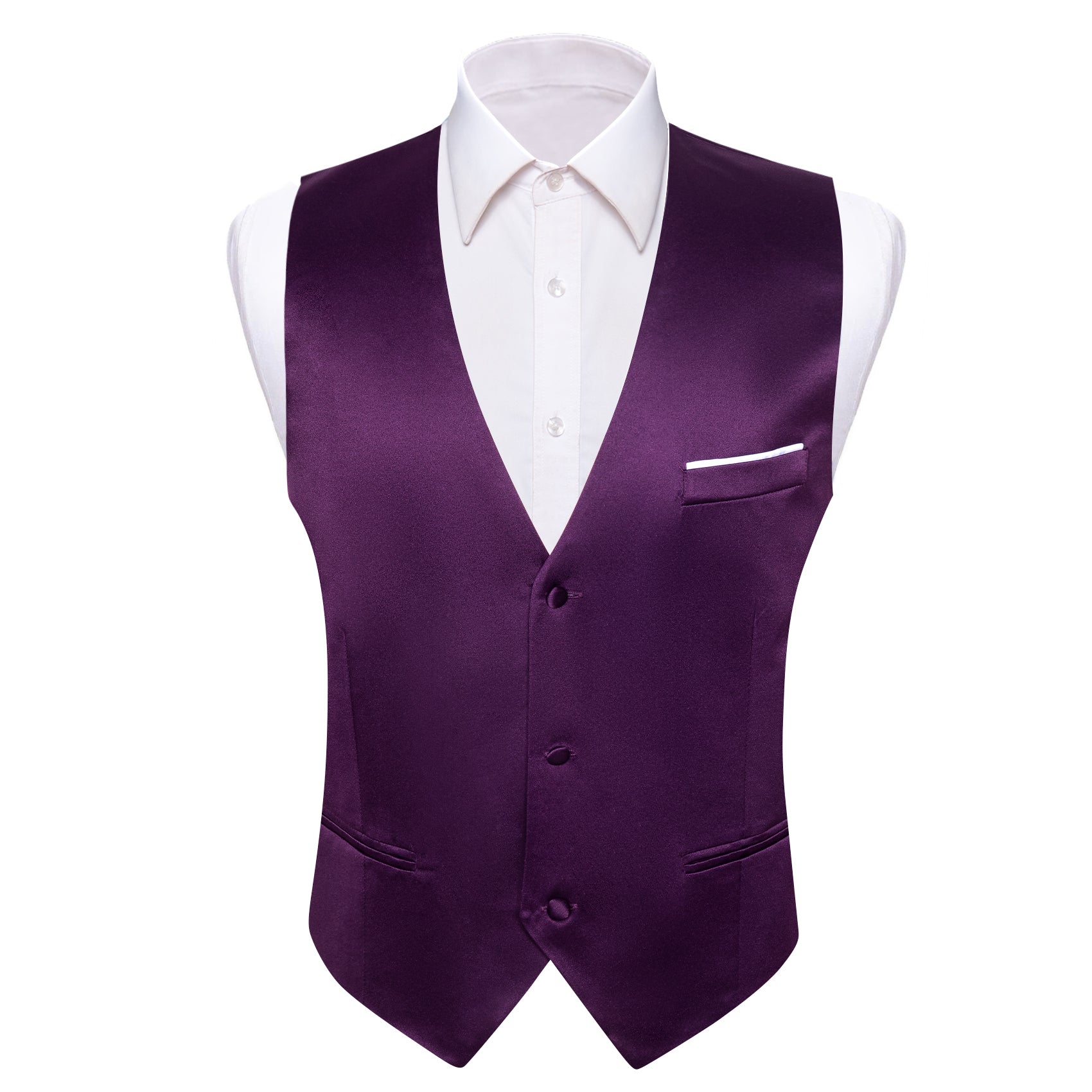 GentCrest Purple Solid Vest - Image 1