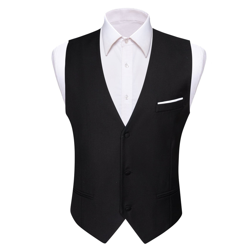 GentCrest Black Solid Vest - Image 2