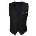 GentCrest Black Solid Vest - Image 1