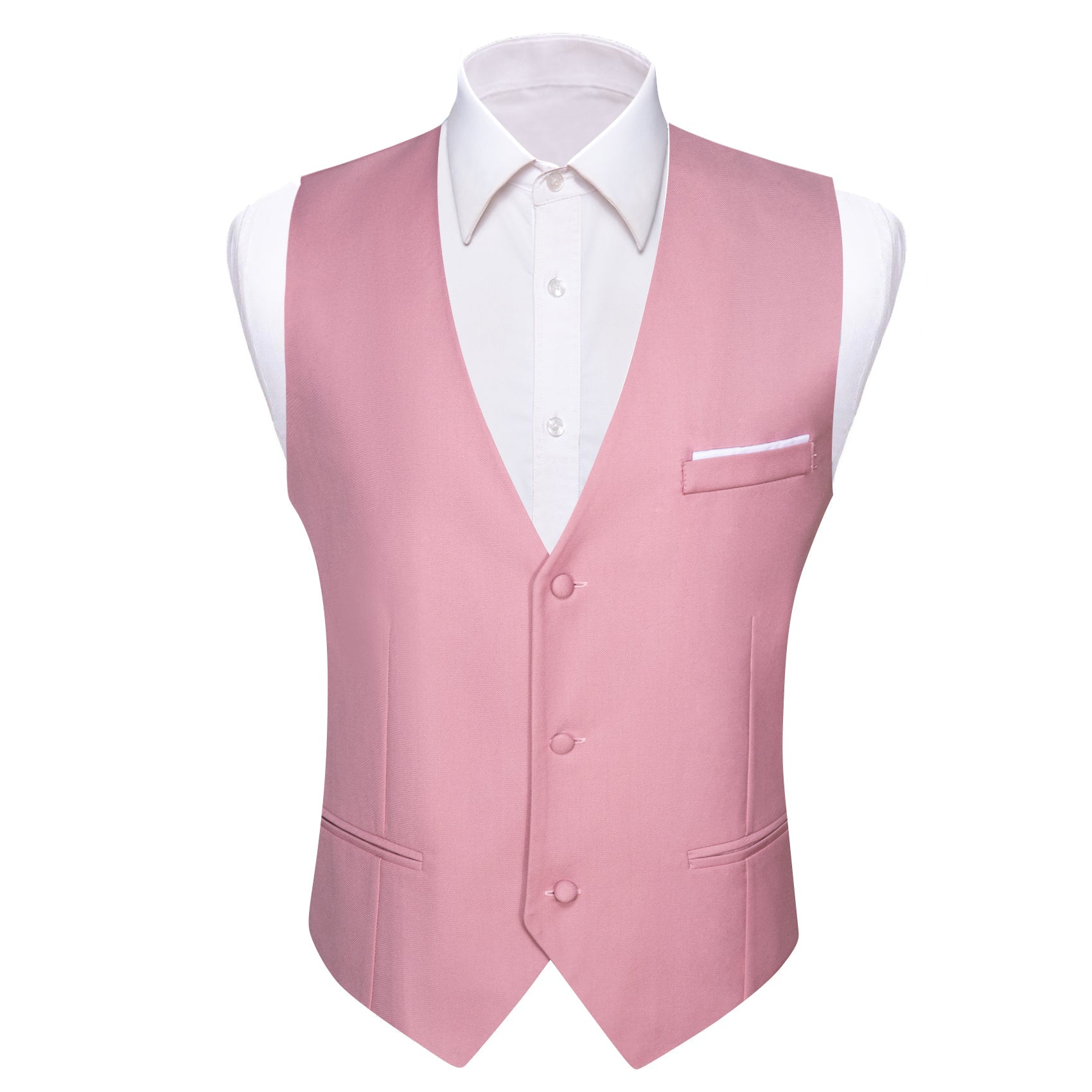 GentCrest Pink Solid Vest - Image 1