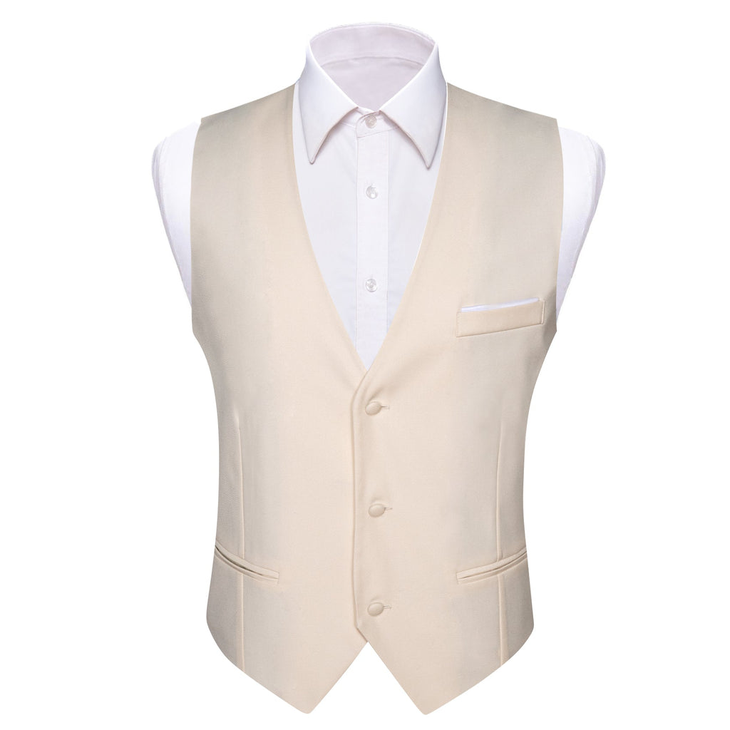 GentCrest White Solid Vest - Image 1
