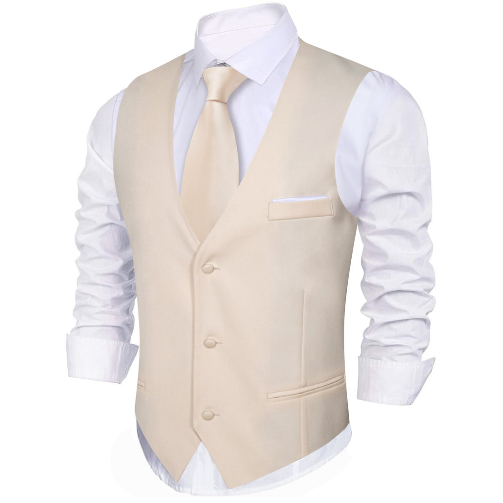 GentCrest White Solid Vest - Image 3