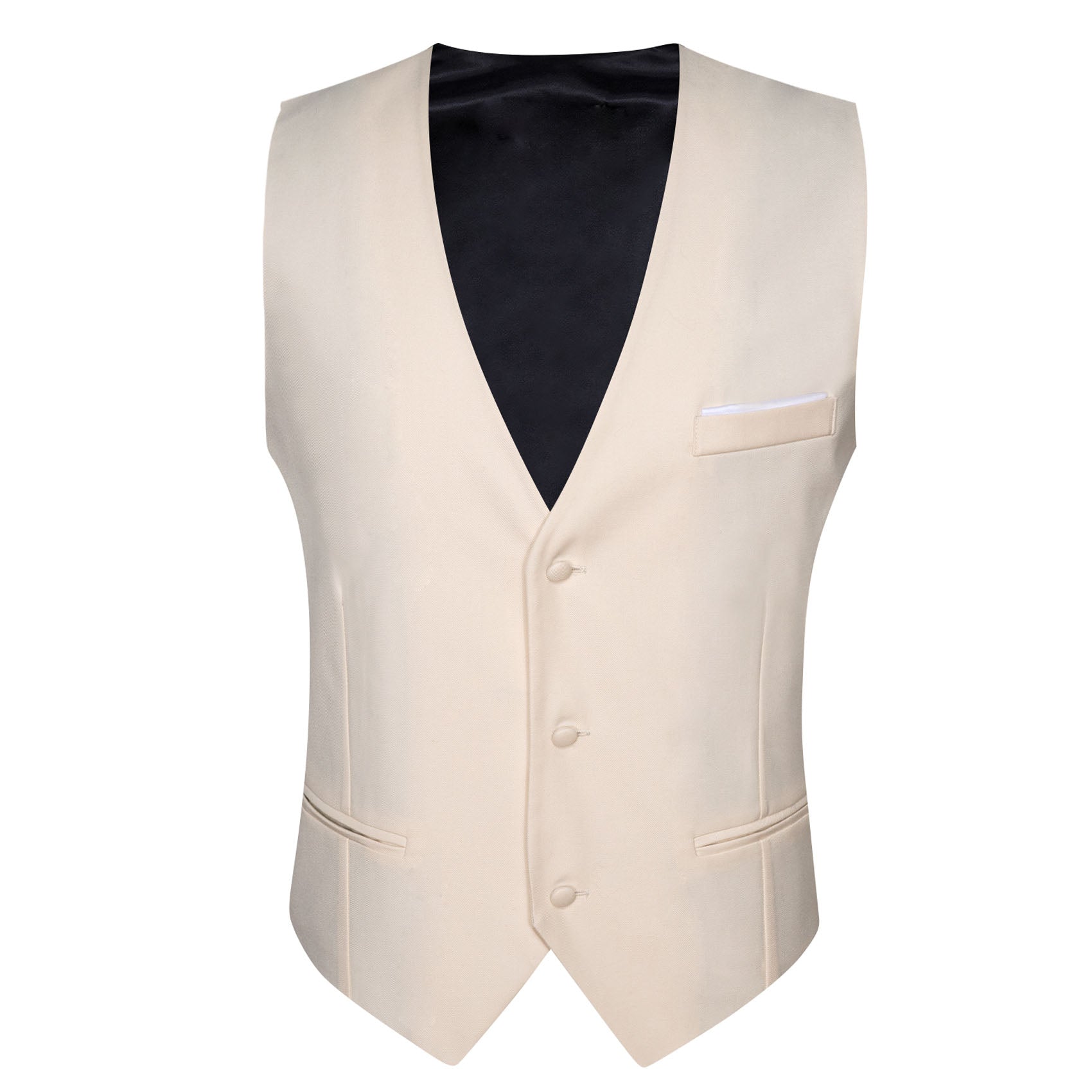 GentCrest White Solid Vest - Image 4