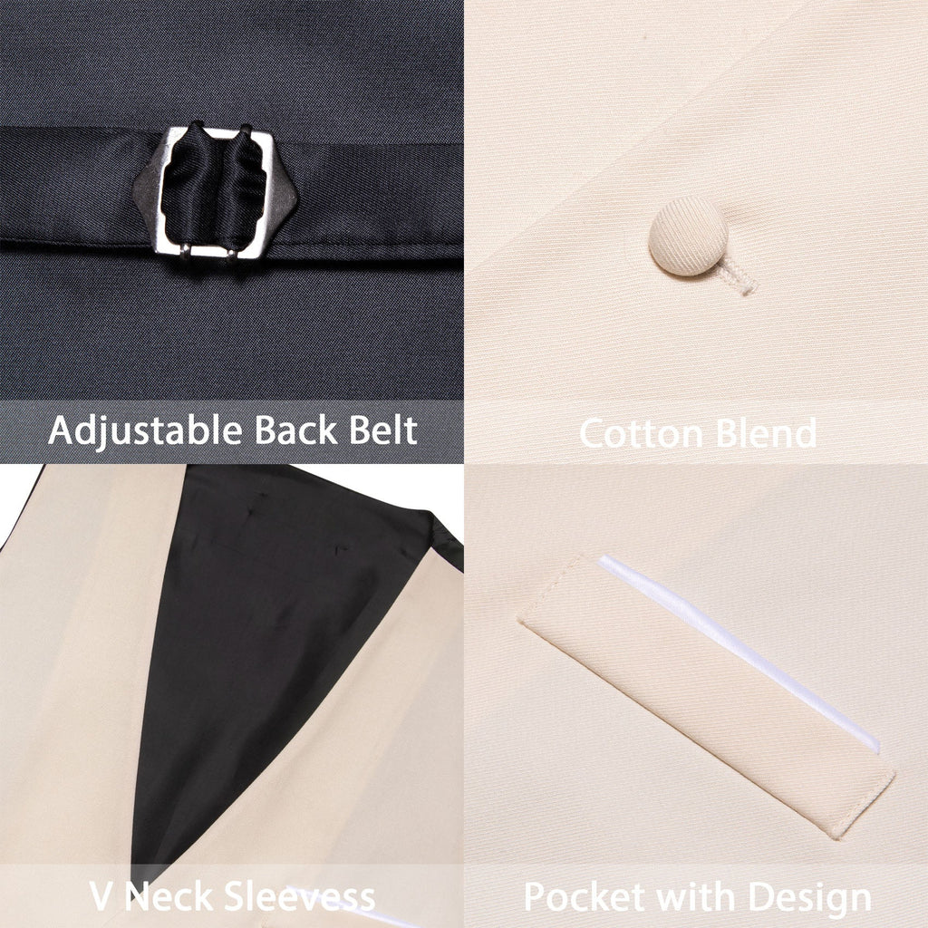 GentCrest White Solid Vest - Image 6