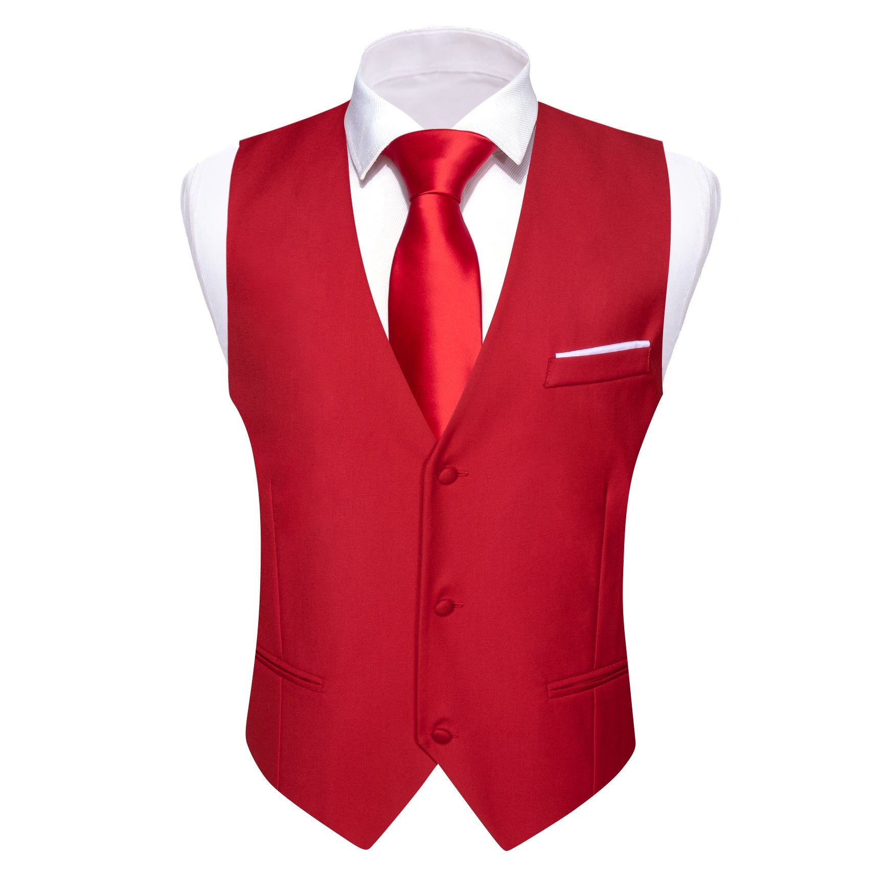 GentCrest Red Solid Vest - Image 3