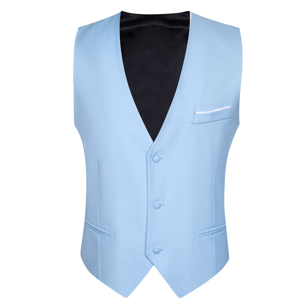 GentCrest Blue Solid Vest - Image 2