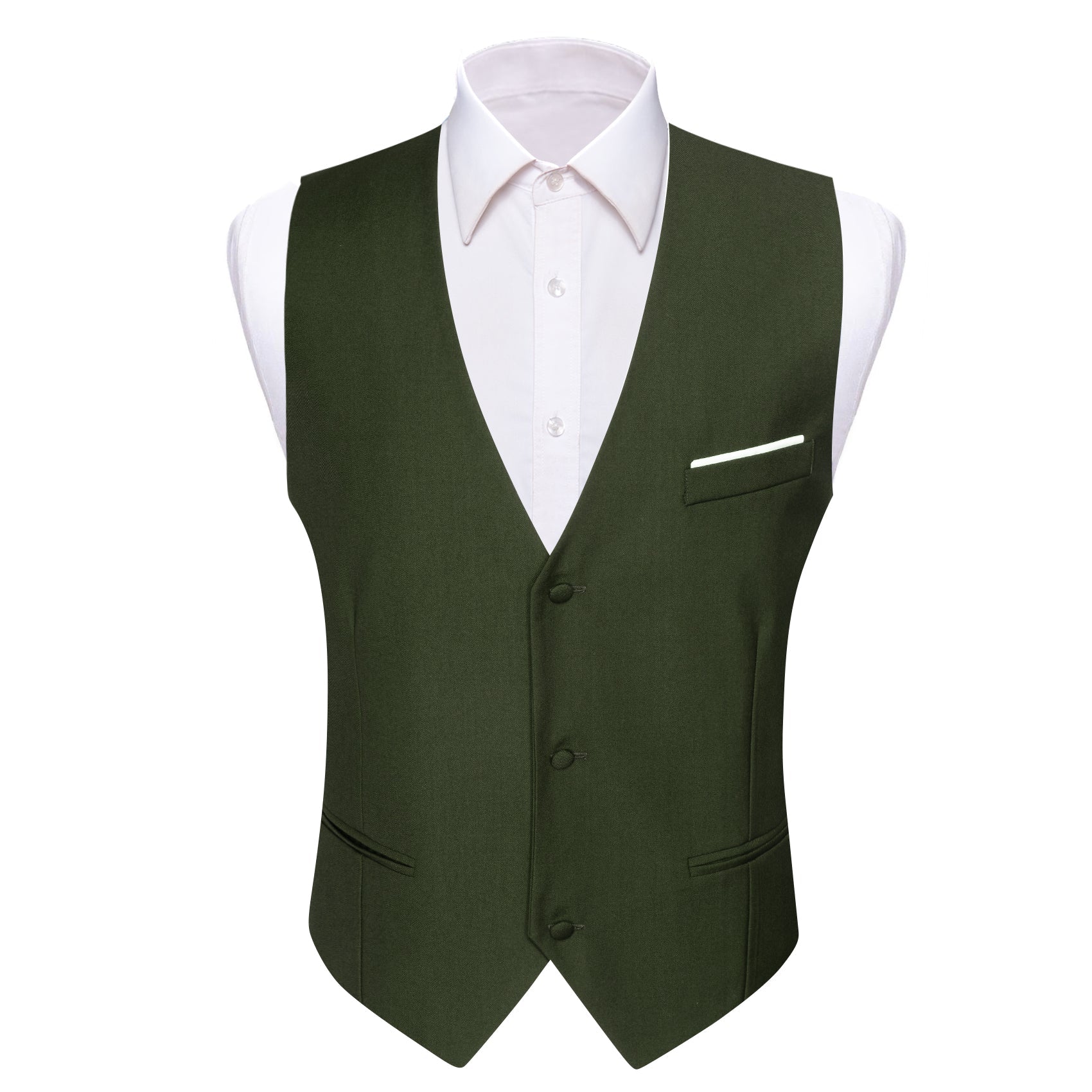 GentCrest Green Solid Vest - Image 1