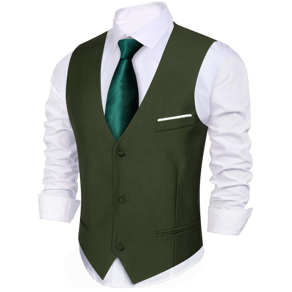 GentCrest Green Solid Vest - Image 3