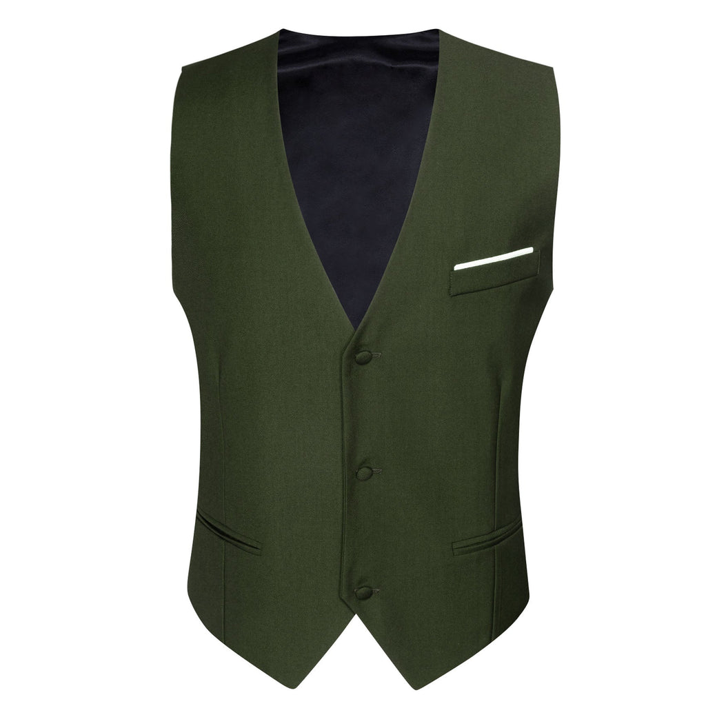 GentCrest Green Solid Vest - Image 2