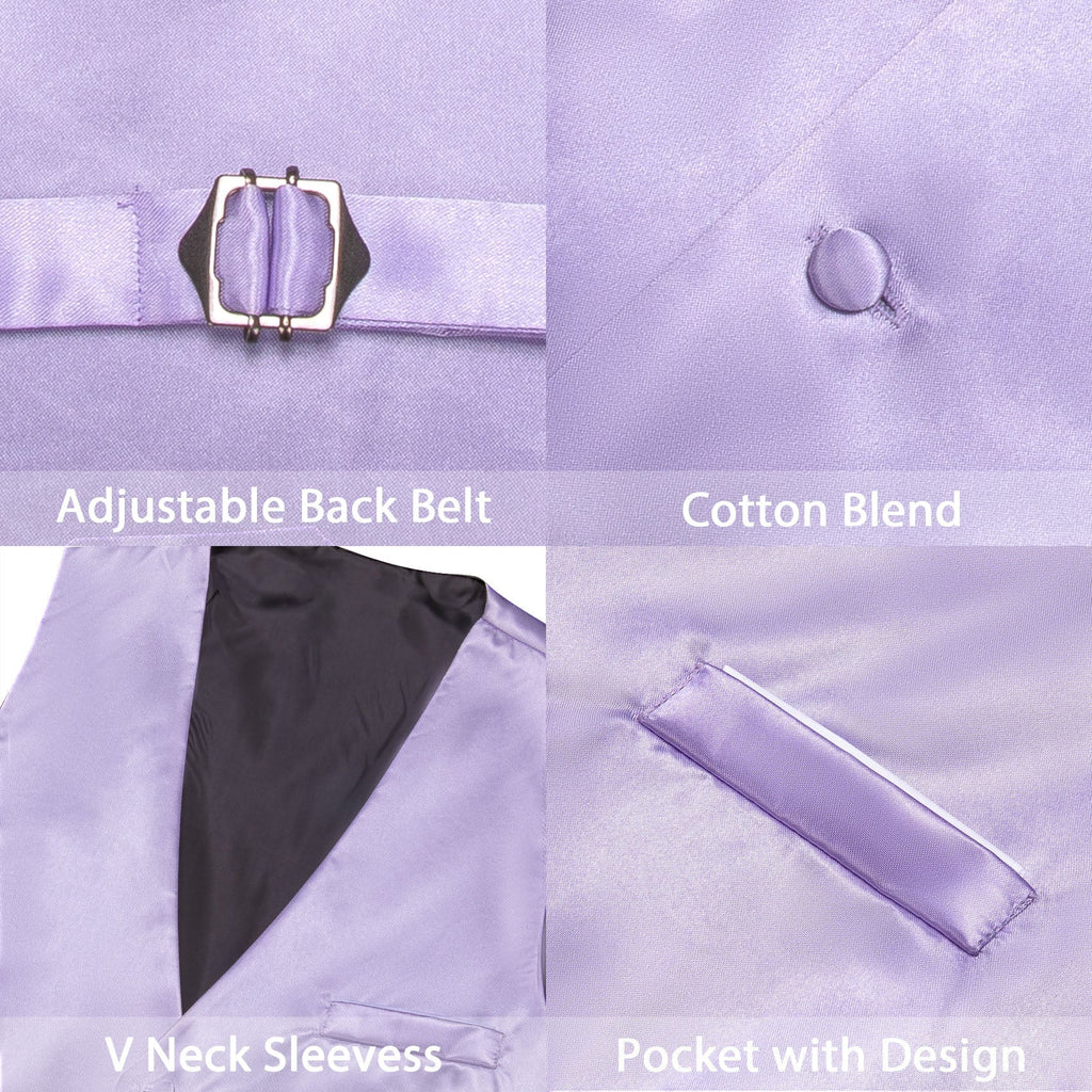 GentCrest Purple Solid Vest - Image 4