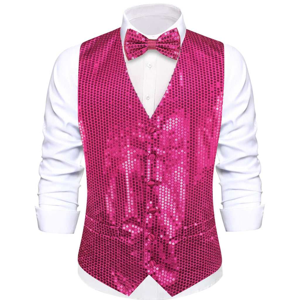 GentCrest Pink Sequin Vest Set - Image 1
