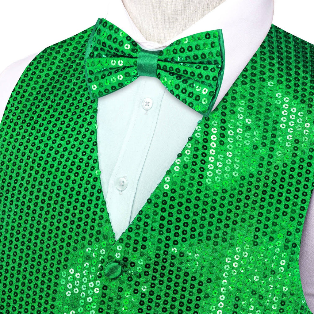 GentCrest Green Sequin Vest Set - Image 3