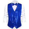 GentCrest Blue Sequin Vest Set - Image 1