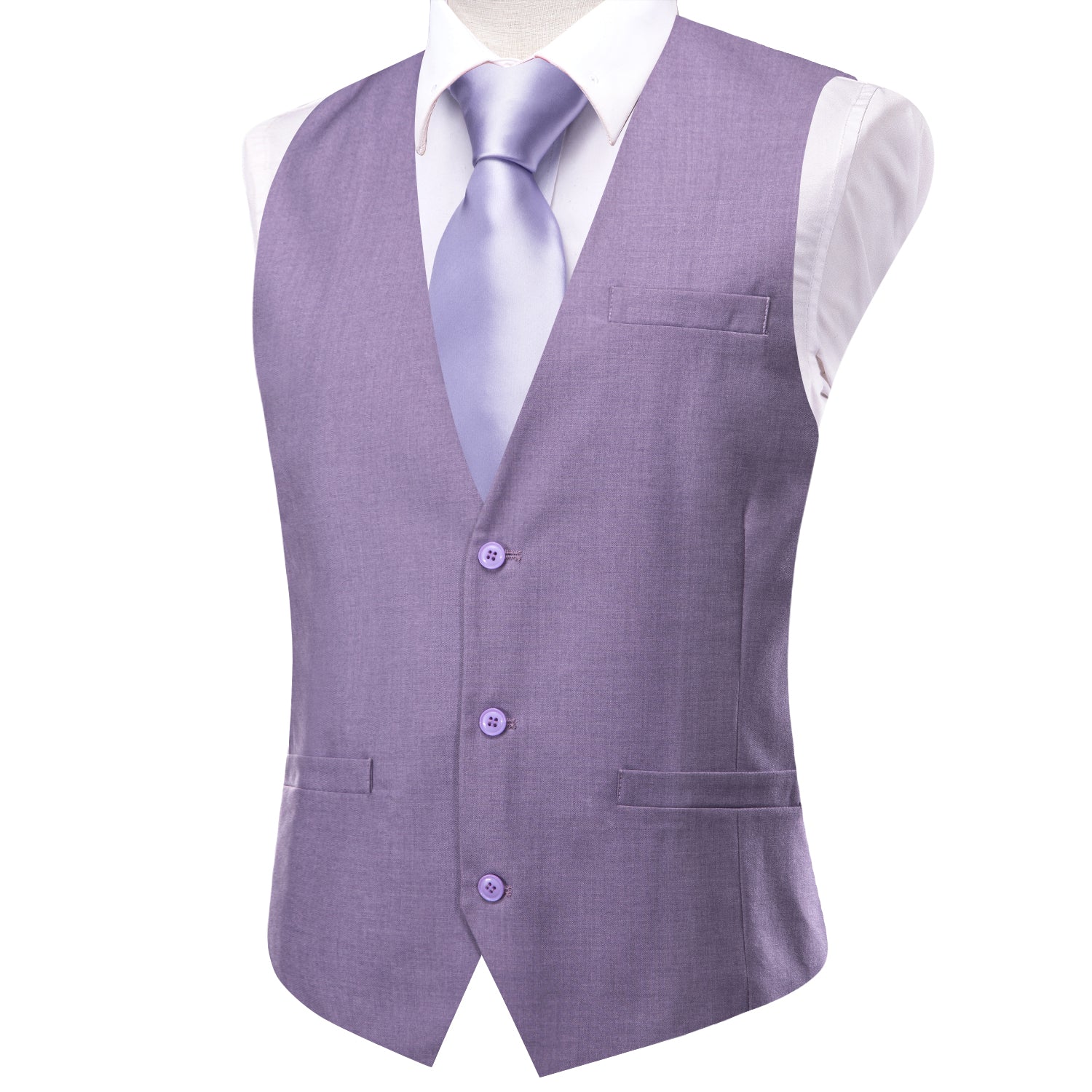 GentCrest Purple Solid Vest - Image 2